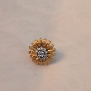 J.Crew Gold Floral Women Jewelry Ring